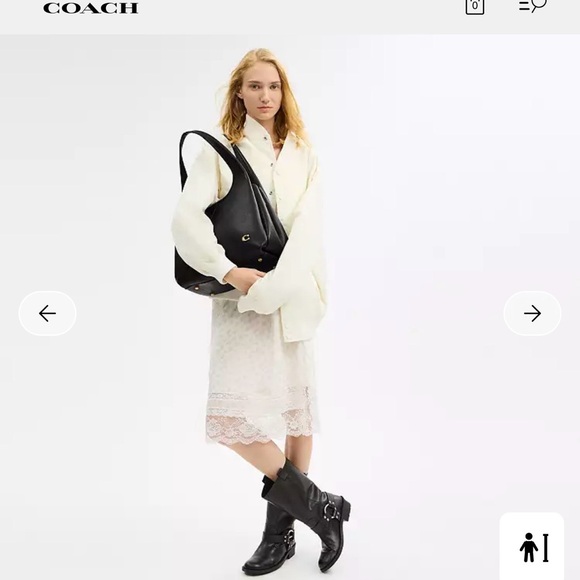 Coach Black Lana Shoulder Bag - Picture 2 of 9